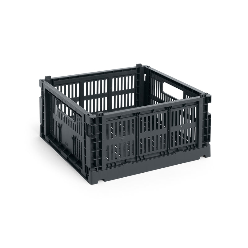 HAY - Colour Crate Korb Square | M / charcoal