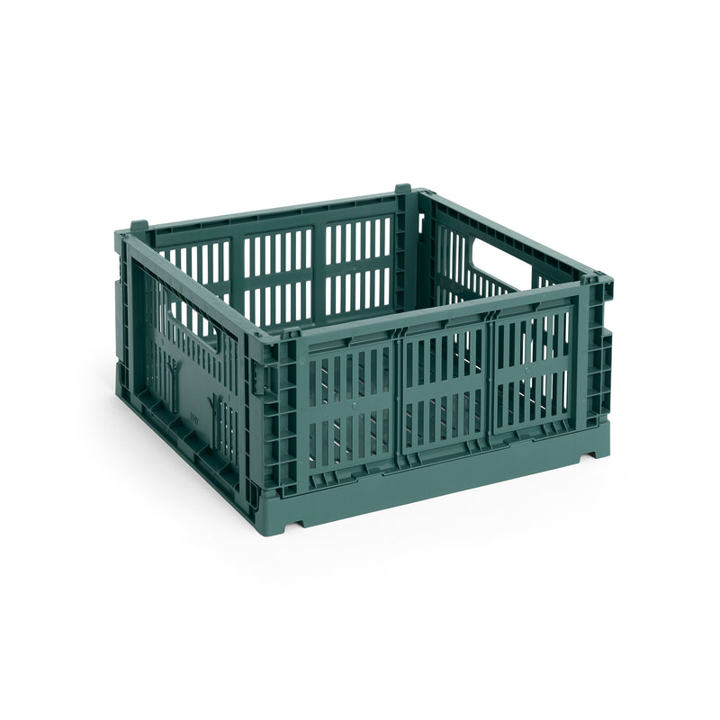 HAY - Colour Crate Korb Square | M / dark green