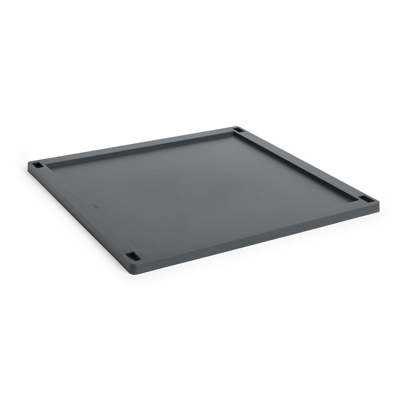 HAY - Deckel für Colour Crate Square Korb | Kunststoff / L / charcoal