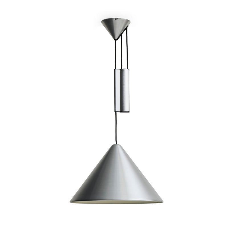 HAY - Compass Pendelleuchte | höhenverstellbar / Ø 43 cm / brushed aluminium