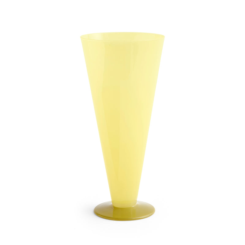 HAY - Conical Vase | L / yellow and lime green
