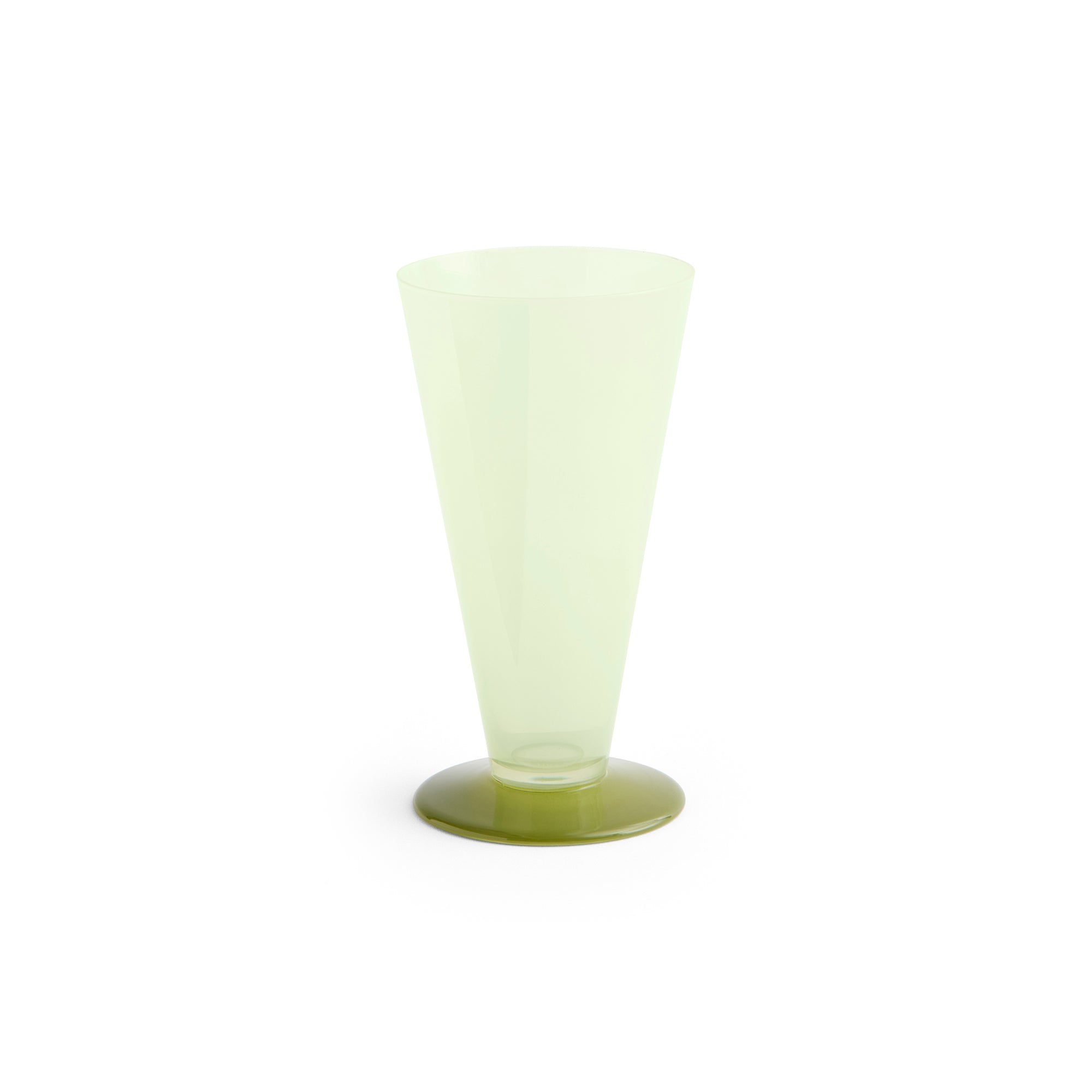HAY - Conical Vase | S / light green and dark lime