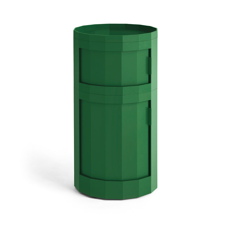 HAY - Facet Cabinet mit Füßen und Rollen | 110 cm / spinach green
