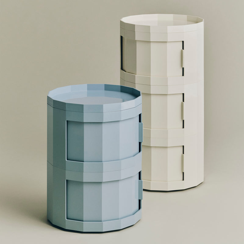 HAY - Facet Cabinet mit Füßen und Rollen