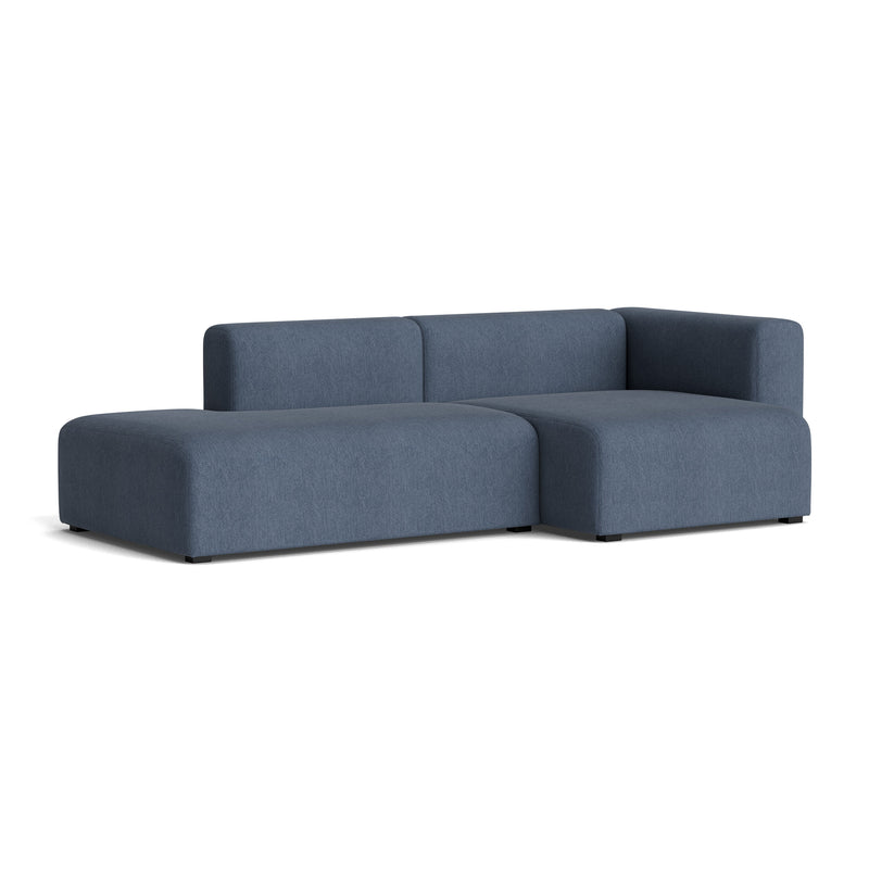HAY - Mags Sofa 2,5-Sitzer | Turf blue grey / Armlehne rechts / Kombination 3