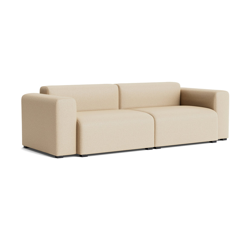 HAY - Mags Sofa 2,5-Sitzer mit niedriger Armlehne | Kvadrat Hallingdal 65 beige (220) / Armlehne beidseitig / Kombination 1