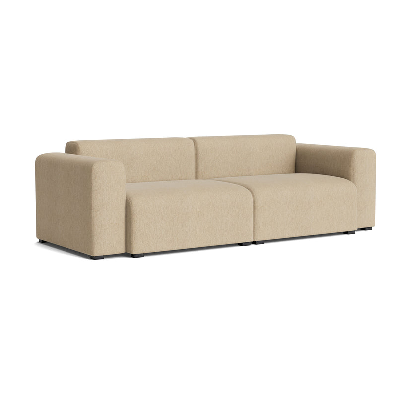 HAY - Mags Sofa 2,5-Sitzer mit niedriger Armlehne | Turf sand / Armlehne beidseitig / Kombination 1