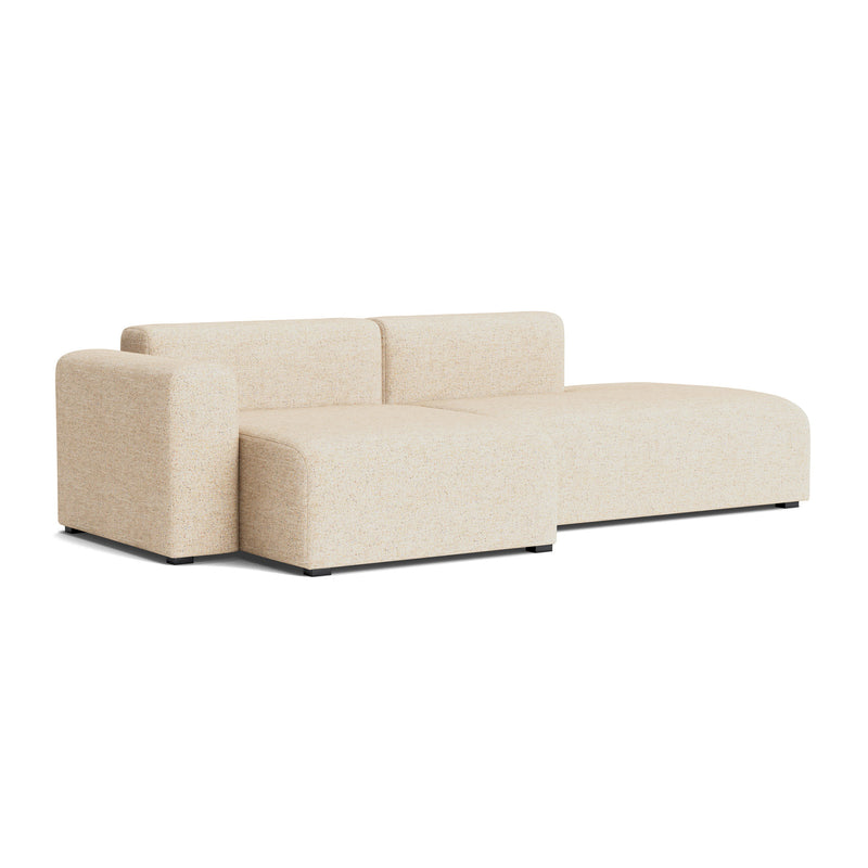 HAY - Mags Sofa 2,5-Sitzer mit niedriger Armlehne | Bolgheri beige (LGG60) / Armlehne links / Kombination 3
