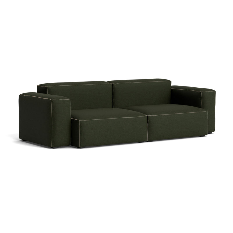 HAY - Mags Soft Sofa 2,5-Sitzer mit niedriger Armlehne | Maglia dark green