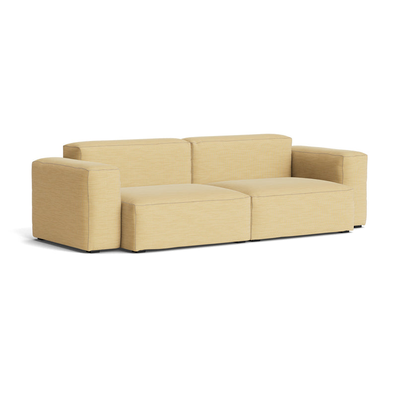 HAY - Mags Soft Sofa 2,5-Sitzer mit niedriger Armlehne | Yuma gelb (833)