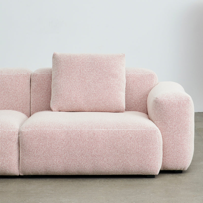 HAY - Mags Soft Sofa 2,5-Sitzer mit niedriger Armlehne | Tartaglia red white (861)