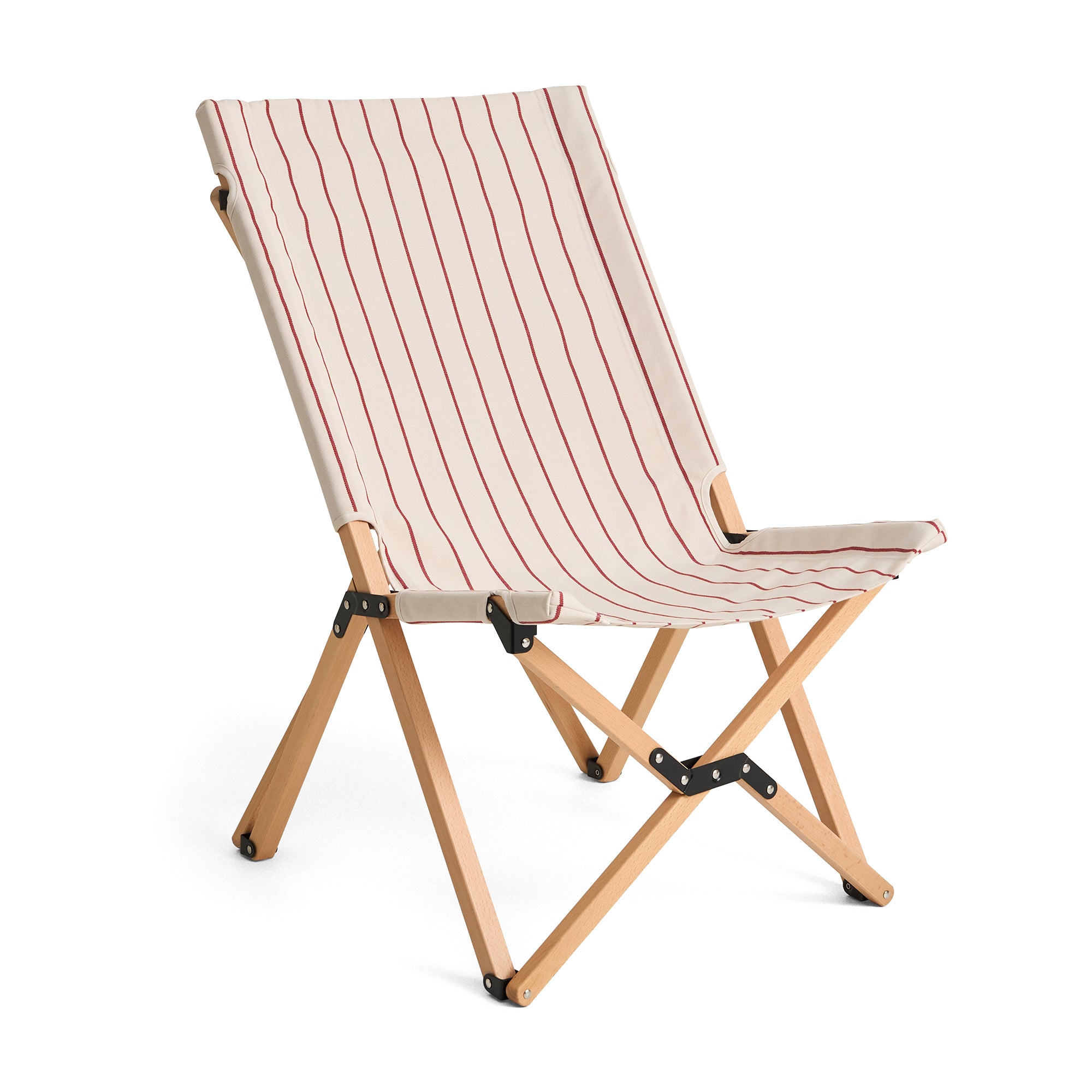 HAY - Outdoor Market Klappstuhl | beige with red stripe