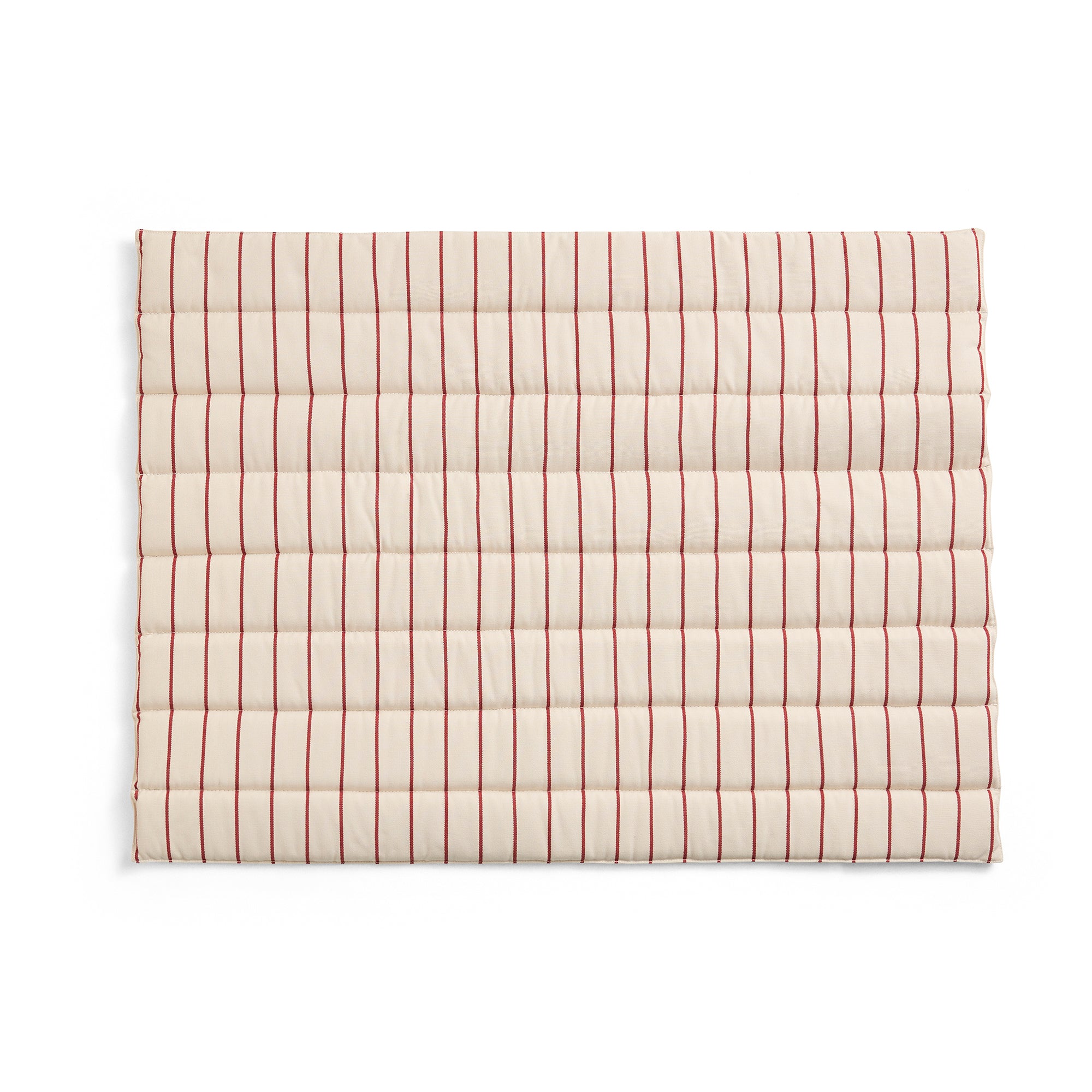 HAY - Outdoor Market Sofasitzkissen | beige with red stripe