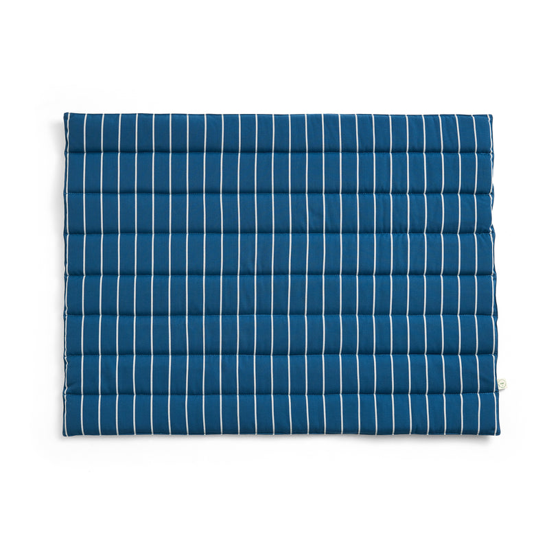 HAY - Outdoor Market Sofasitzkissen | blue with beige stripe