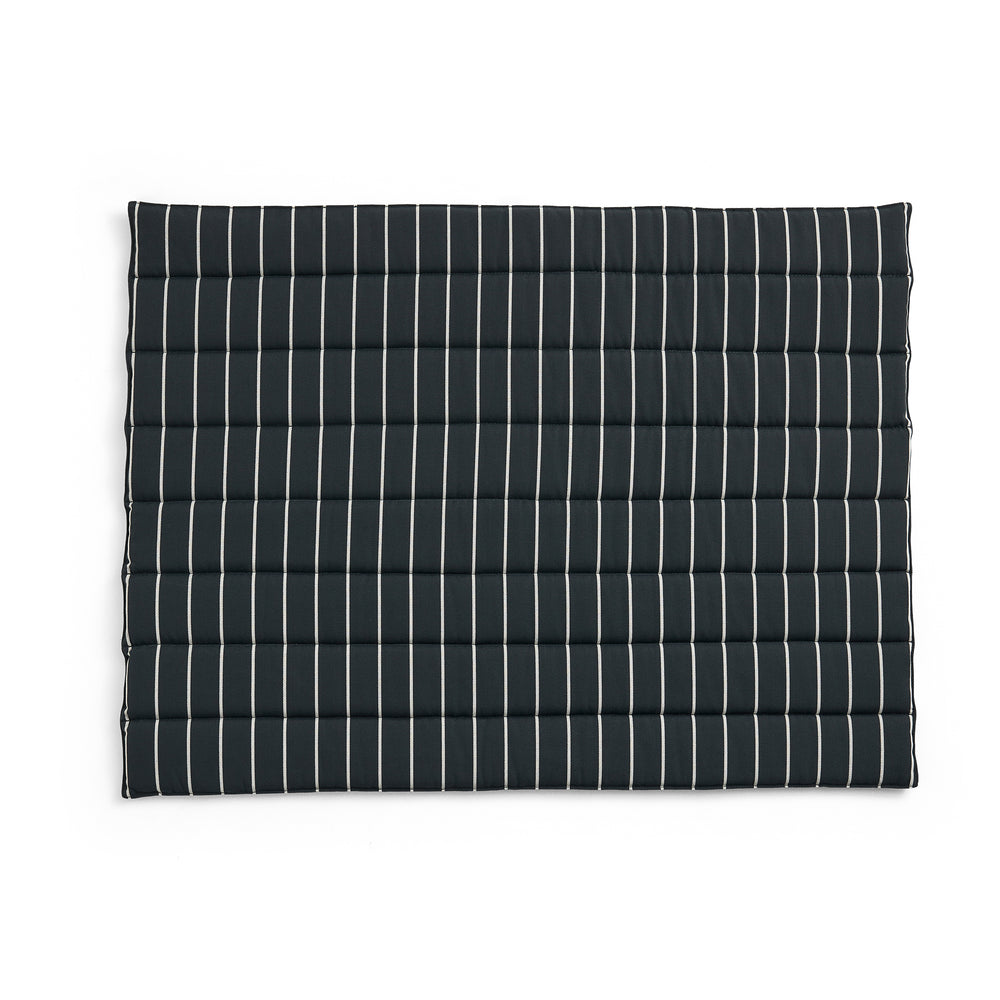 HAY - Outdoor Market Sofasitzkissen | black with beige stripe