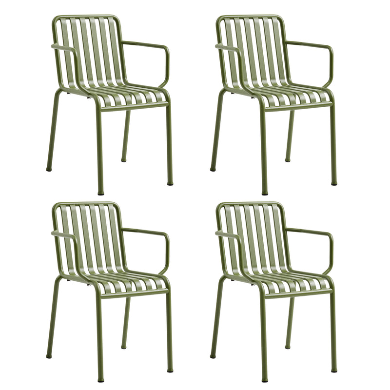 HAY - Palissade Armlehnenstuhl Set | olive
