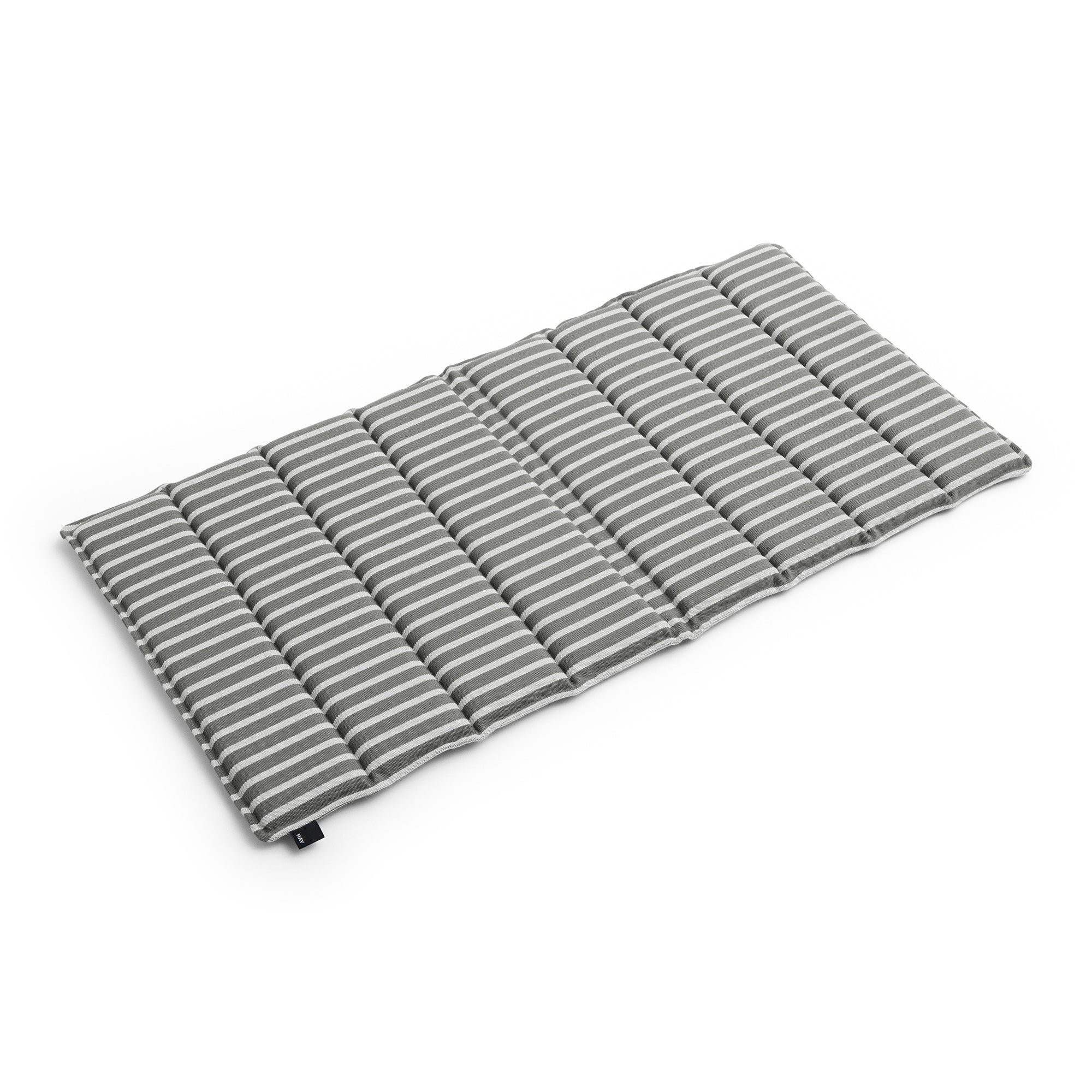 HAY - Terrazza Faltbares Sitzkissen | grey bold stripe