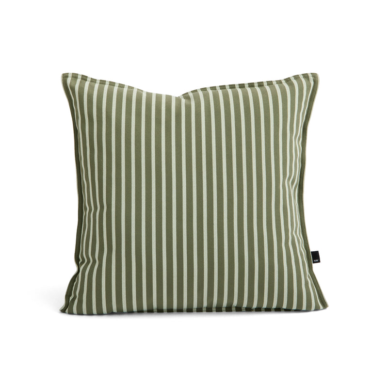 HAY - Terrazza Outdoor Kissen | 50 x 50 cm / olive bold stripe