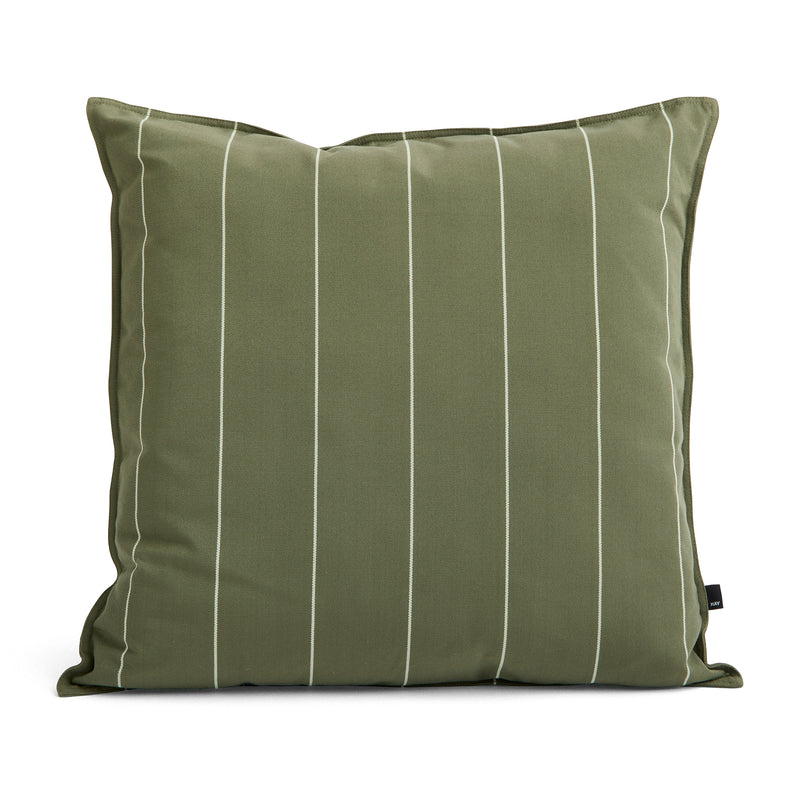 HAY - Terrazza Outdoor Kissen | 60 x 60 cm / olive narrow stripe