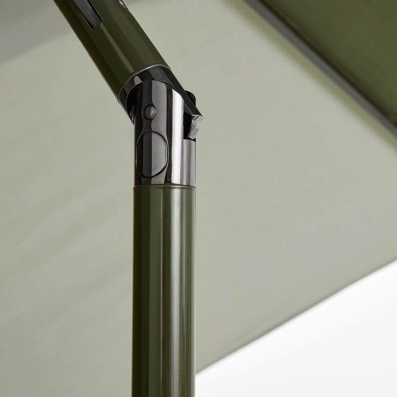 HAY - Terrazza Sonnenschirm | Ø 300 x H170-235 cm / green and dark green
