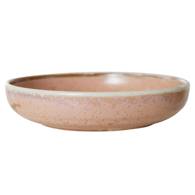HKliving - Chef Ceramics Tiefer Teller (4er-Set) | Ø 21,5 cm / rustic pink
