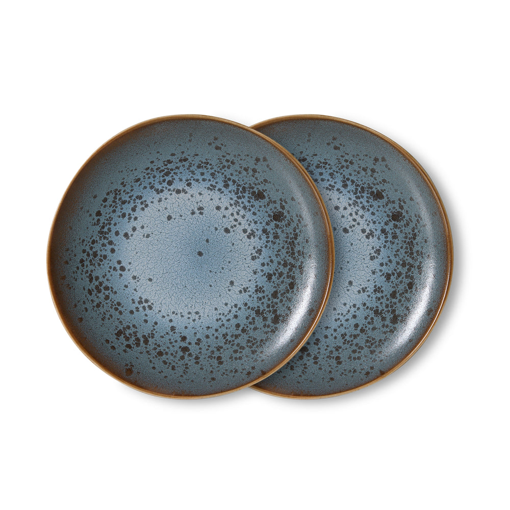 HKliving - 70's Teller Ø 22 cm (2er-Set) | mineral