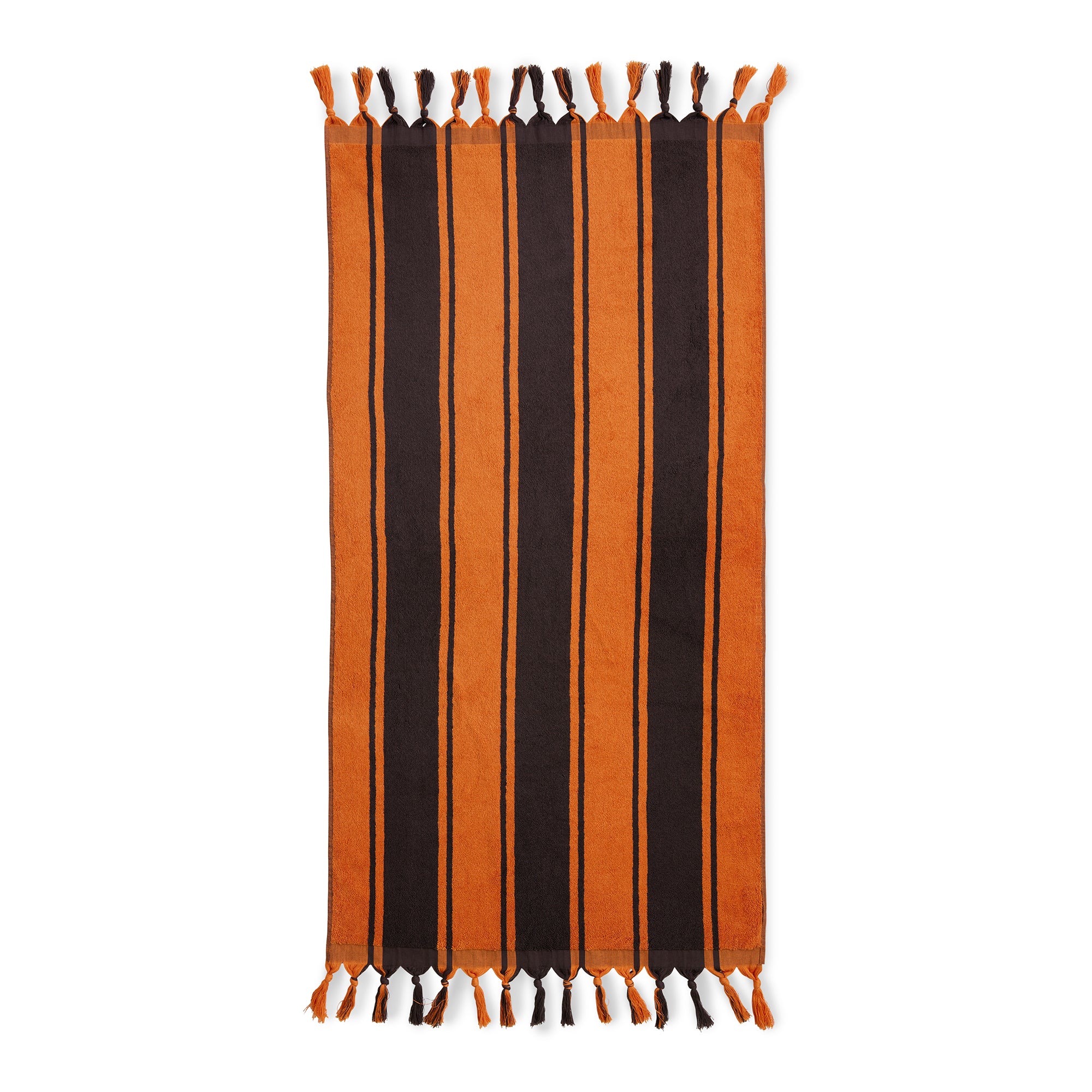 HKliving - 1965 Badetuch | orange/braun