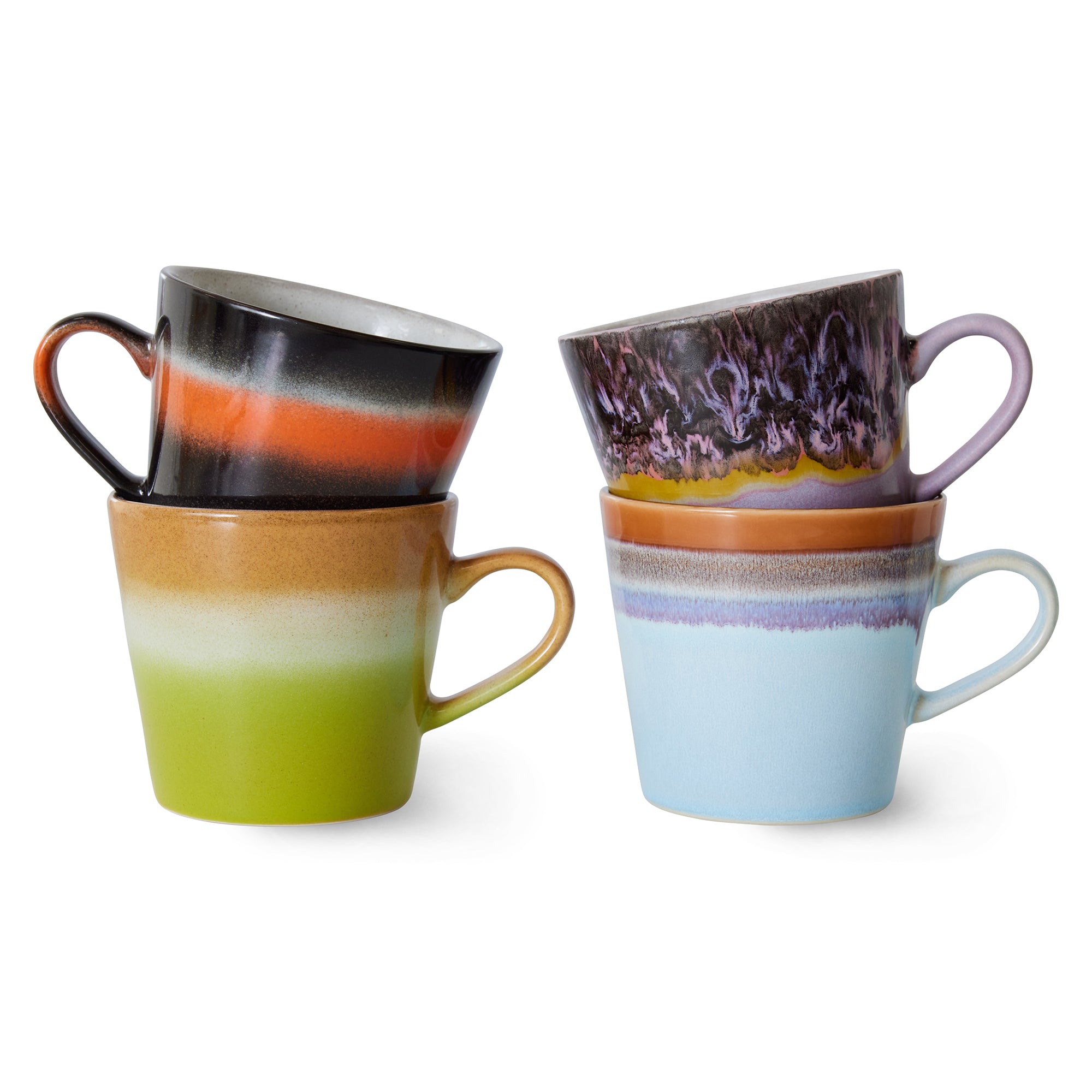 HKliving - 70's Cappuccino Tassen | solid