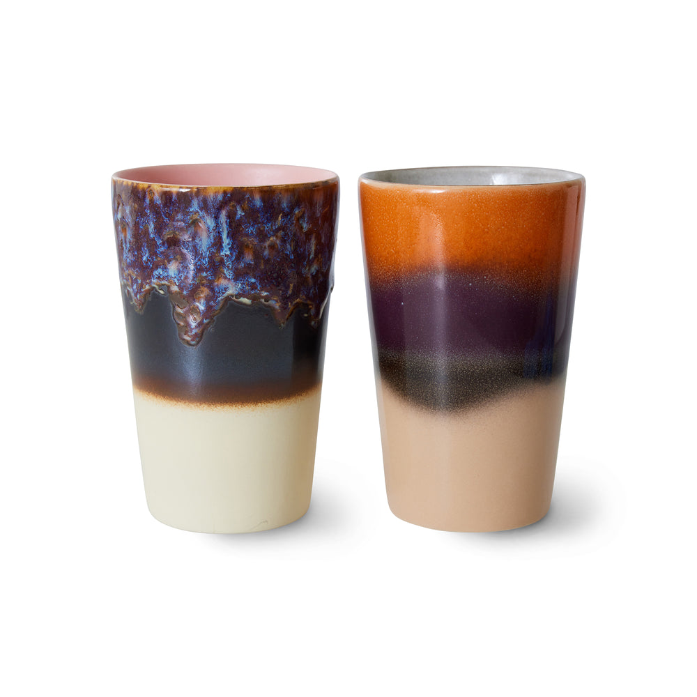 HKliving - 70's Teebecher | 2er-Set / dusk
