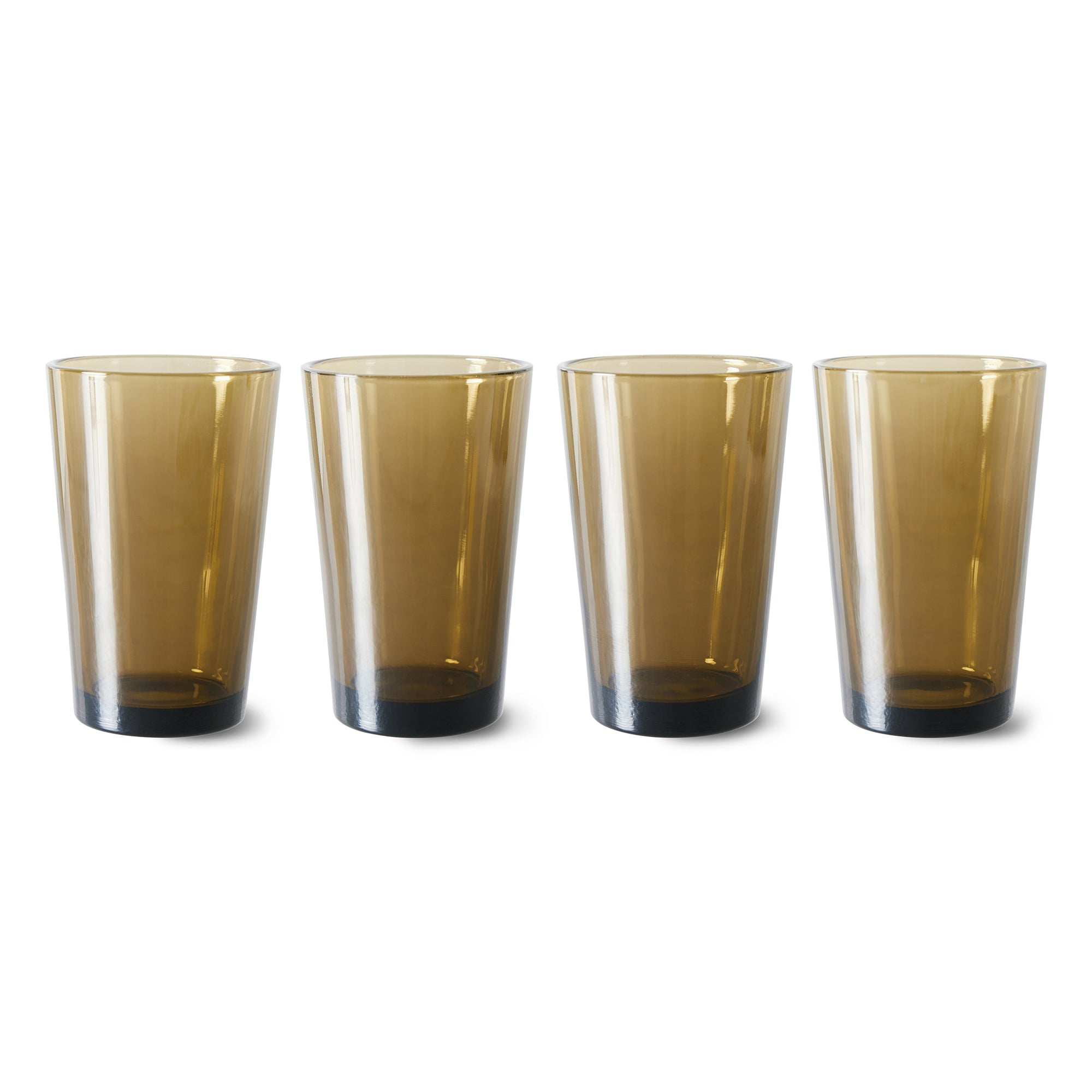 HKliving - 70's Glas Teebecher | mud brown