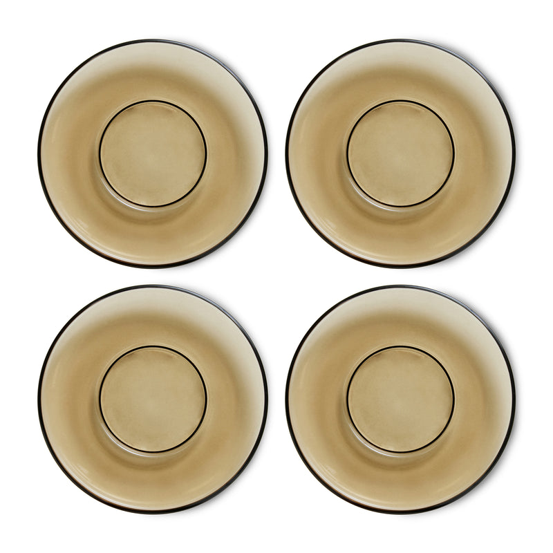 HKliving - 70's Untertassen | mud brown