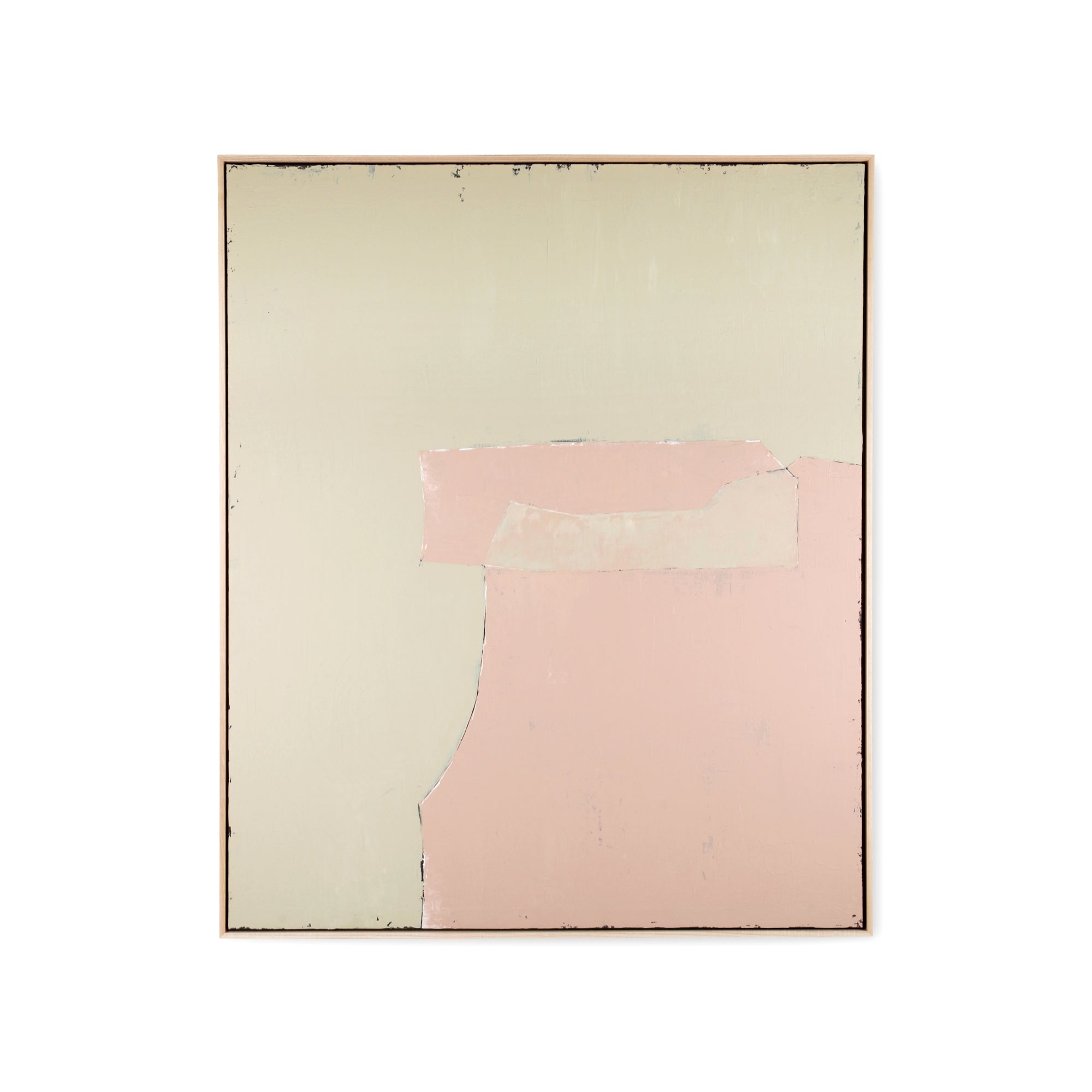 HKliving - Abstraktes Gemälde | olive/nude