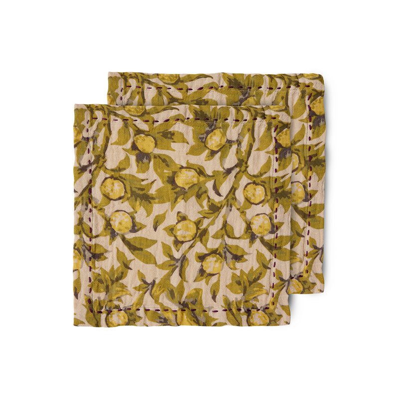 HKliving - Baumwollservietten | mediterranean olive