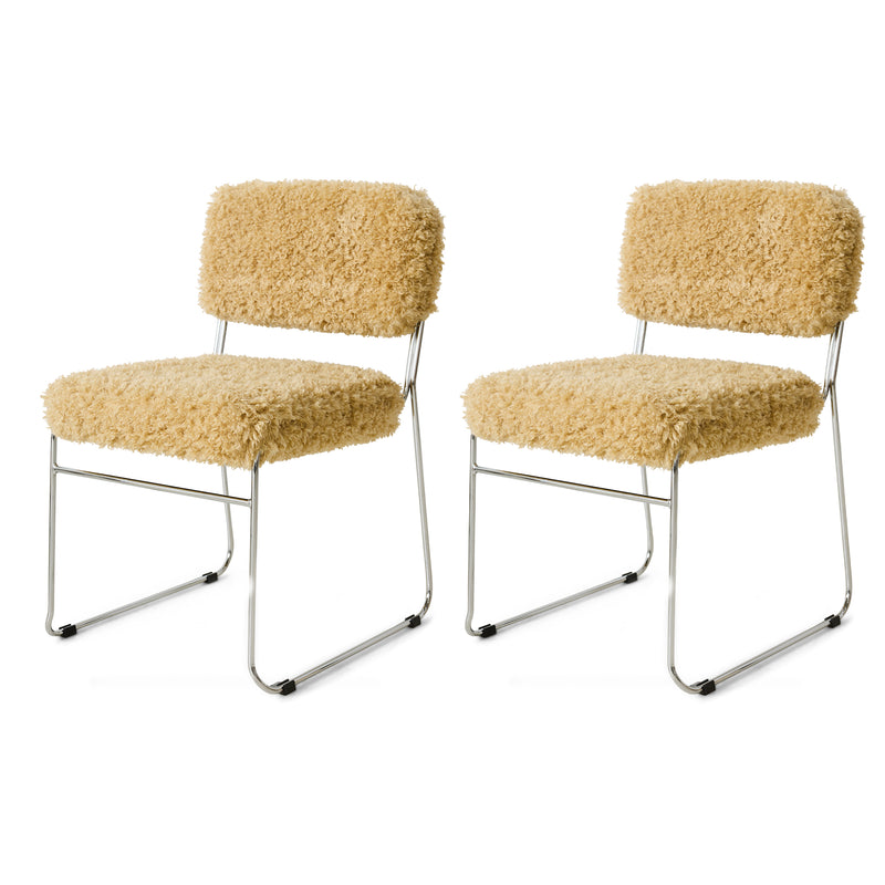 HKliving - Endless Esszimmerstuhl | poodle / golden