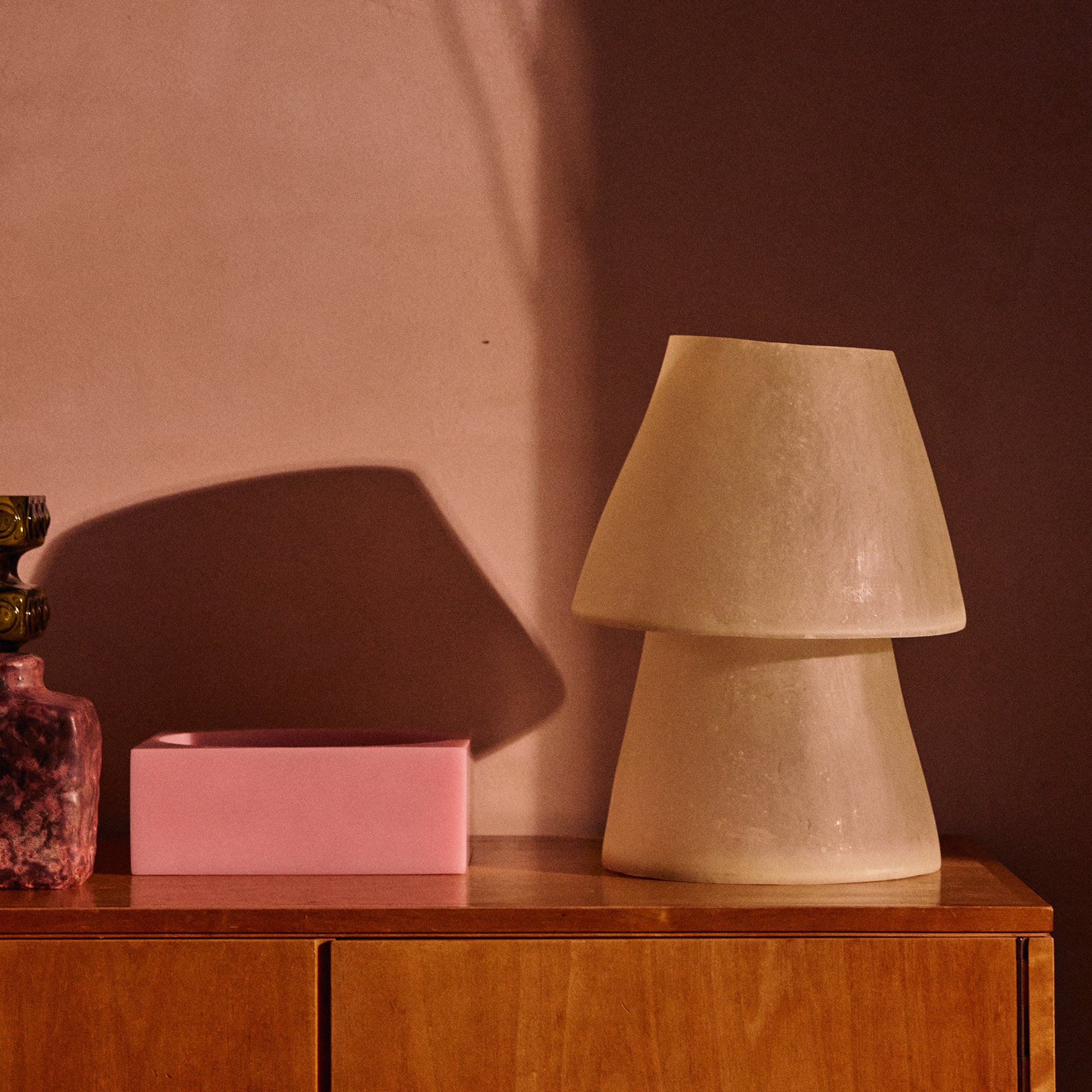 HKliving - Glassfiber Tischleuchte | H 28 cm