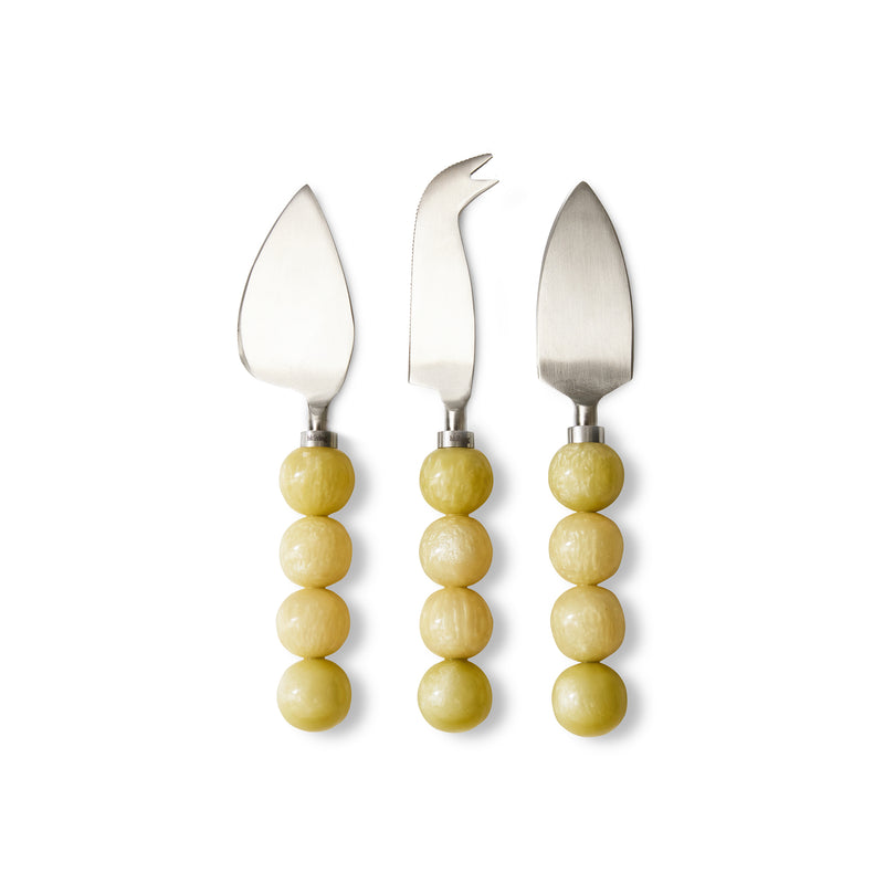 HKliving - Käsemesser-Set | lemon