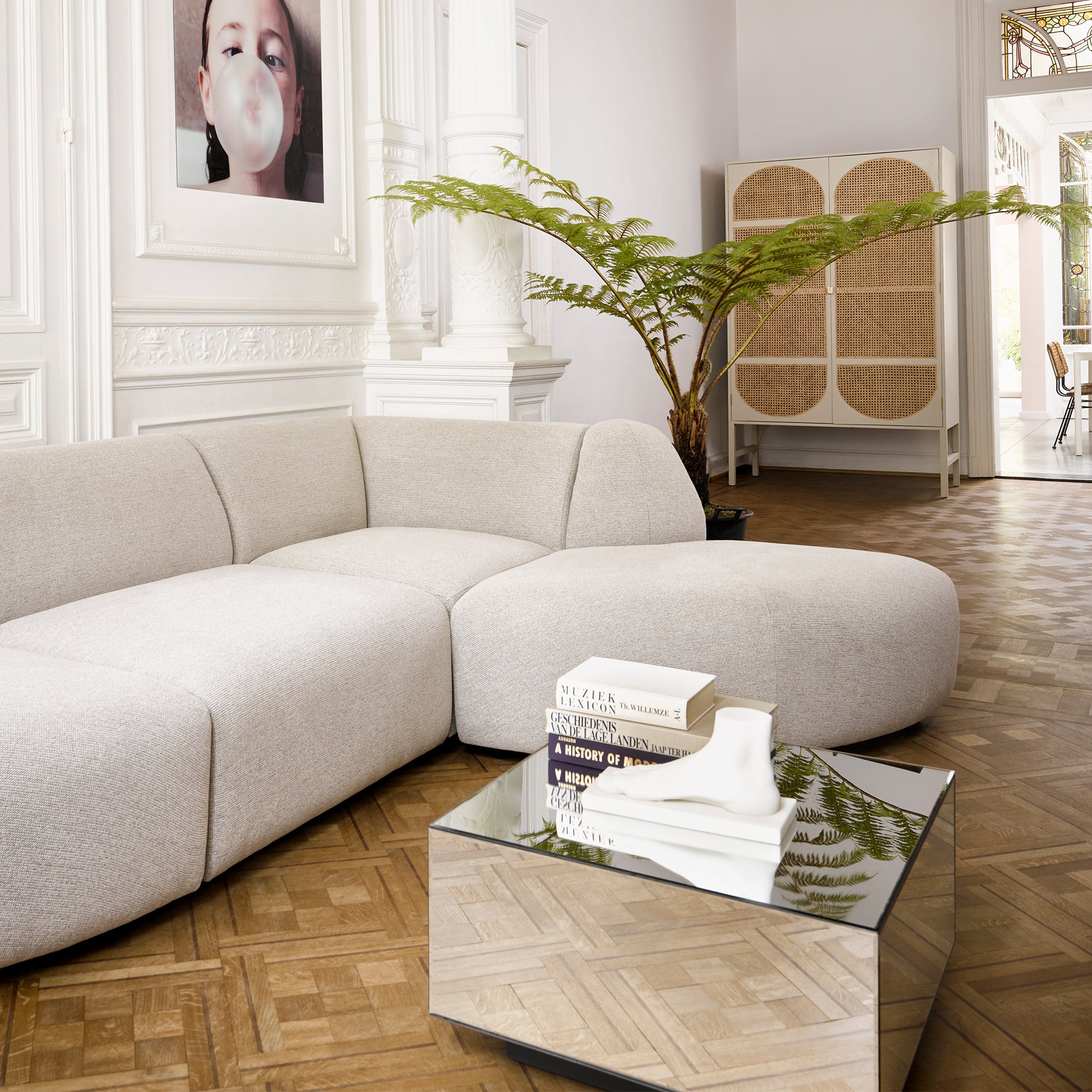 HKliving - Mirror Couchtisch | 60 x 60 cm / klar