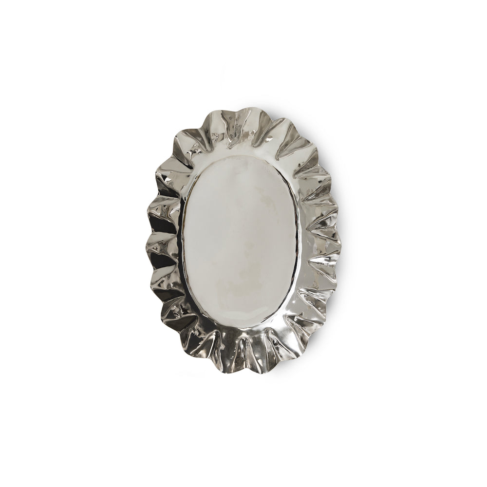 HKliving - New Classics Tablett | medium / chrome