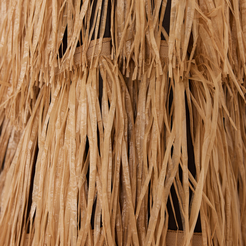 HKliving - Raffia Terrassenschirm