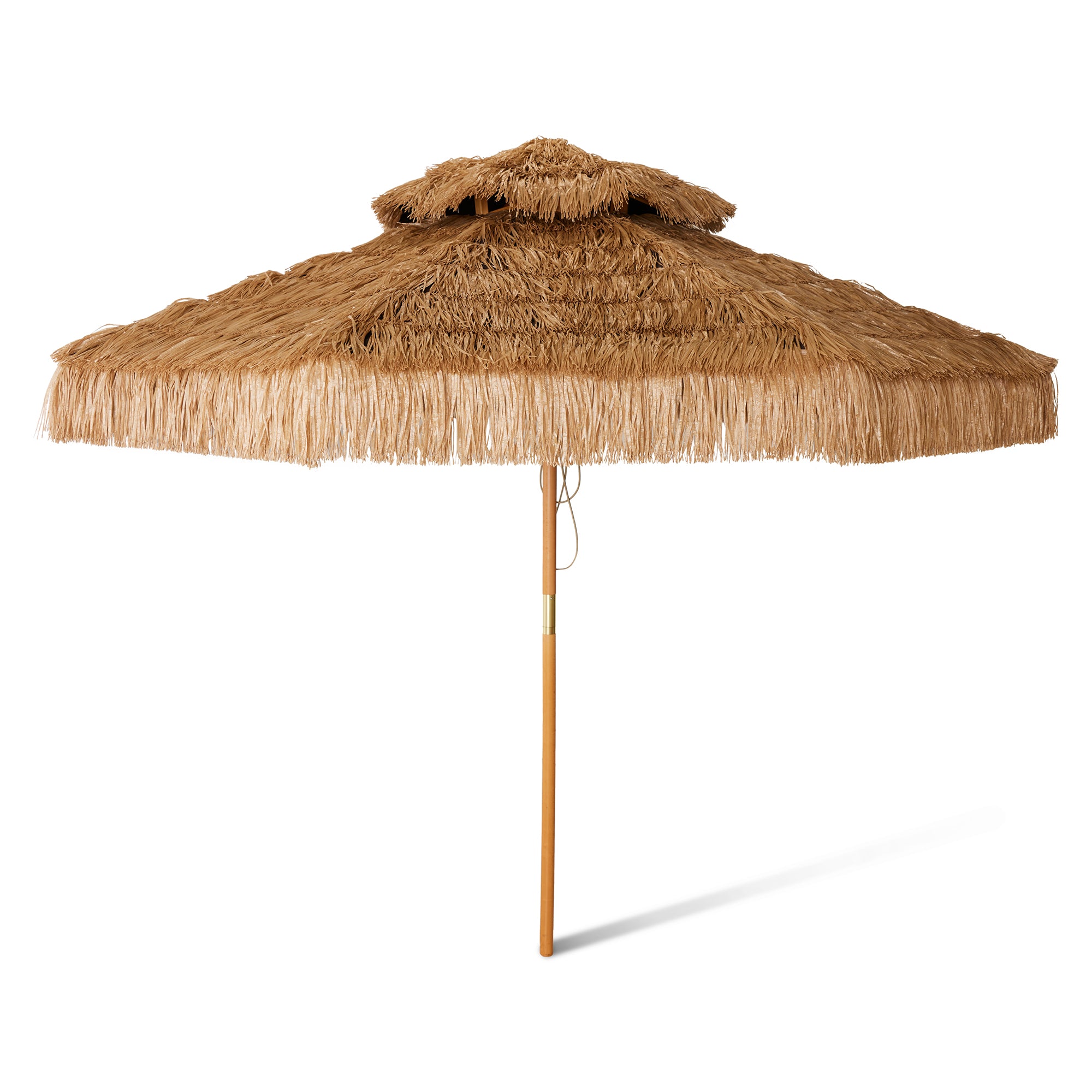 HKliving - Raffia Terrassenschirm | 