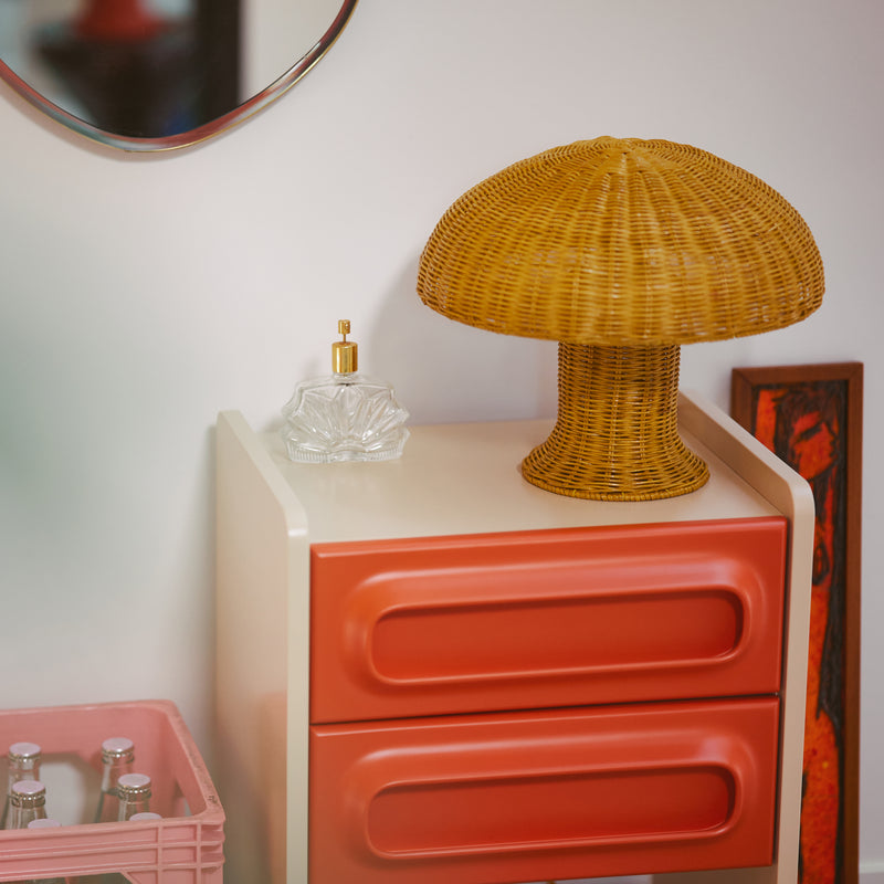 HKliving - Rattan Tischleuchte