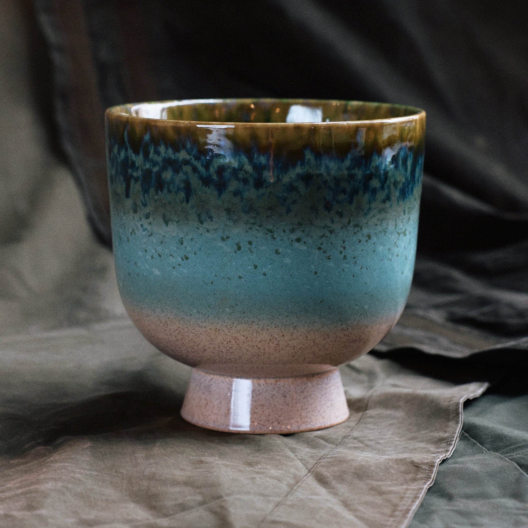 HKliving - Retro Blumentopf | Ø 20,5 cm / lagoon