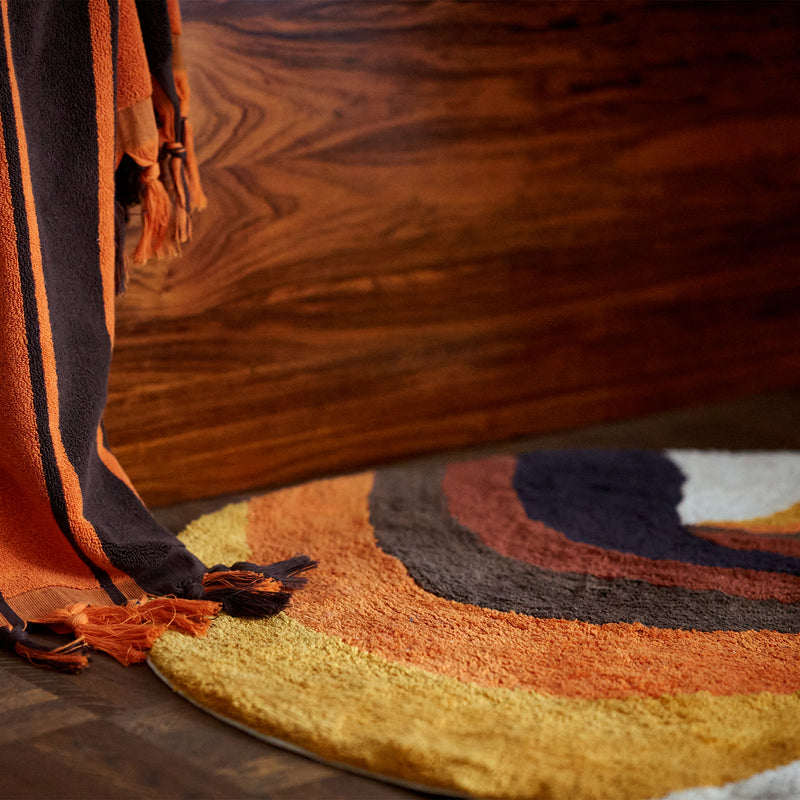 HKliving - Retro swirl Badematte