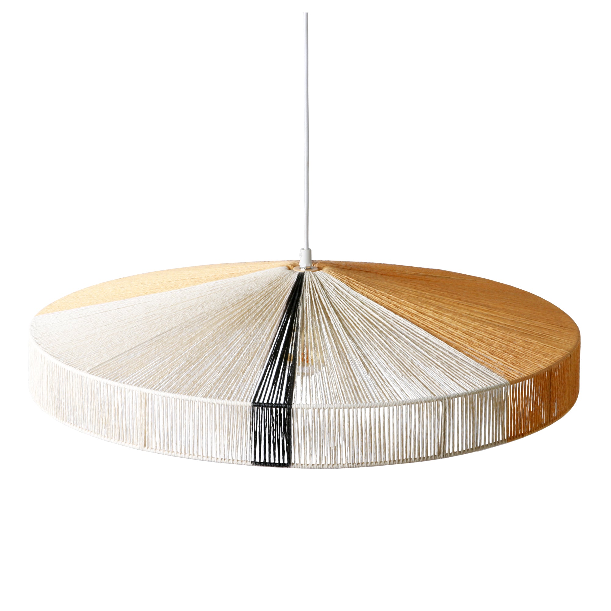 HKliving - Rope Pendelleuchte | schwarz