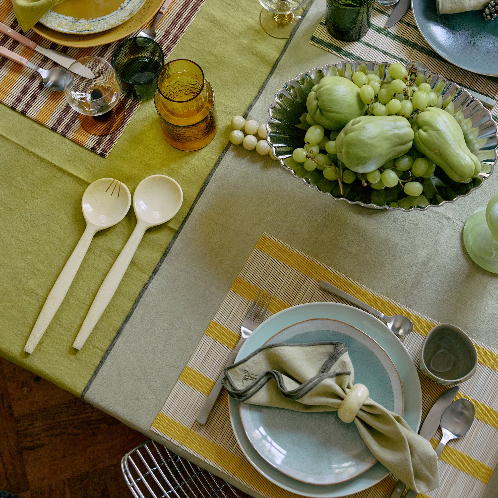 HKliving - Salat Besteck-Set | vanilla