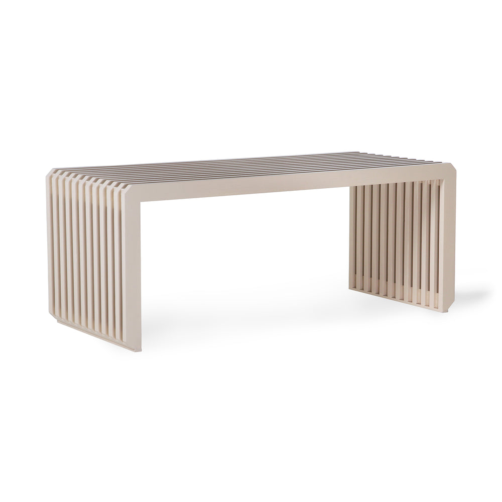 HKliving - Slatted Bank | 96 cm / cream
