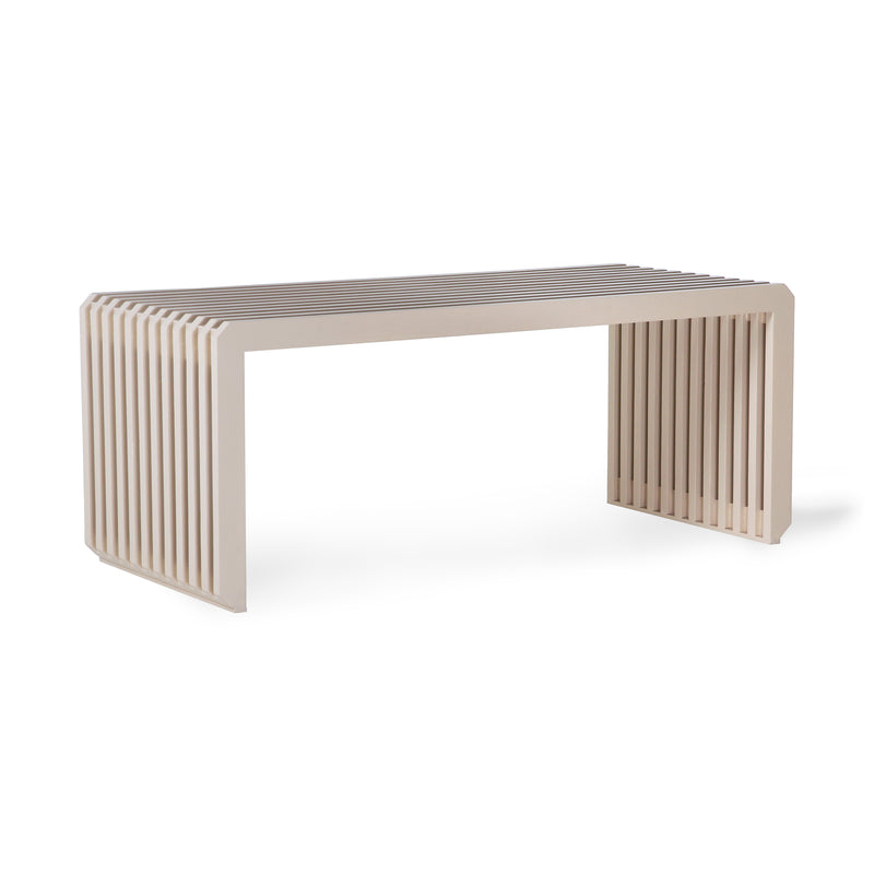 HKliving - Slatted Bank | 96 cm / cream