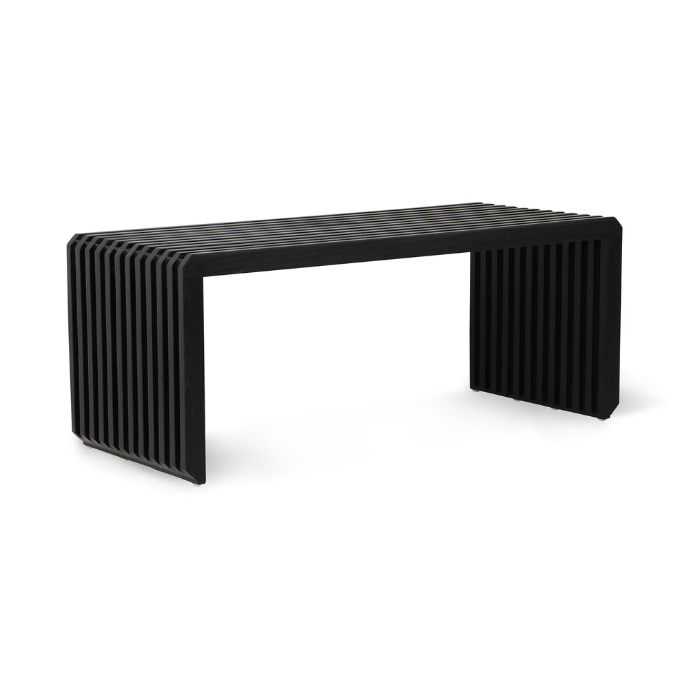 HKliving - Slatted Bank | 96 cm / Schwarz