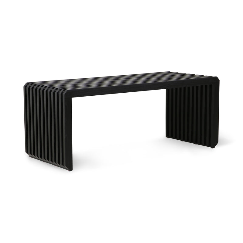 HKliving - Slatted Bank | 96 cm / Schwarz