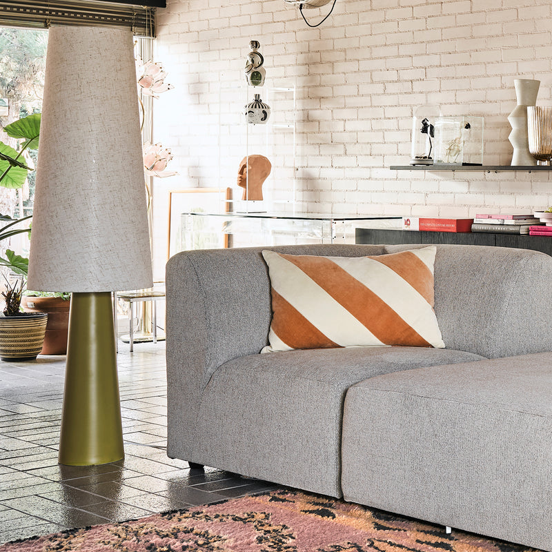 HKliving - Striped Samt-Kissen